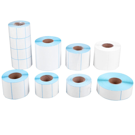 High Quality Permanent Adhesive Thermal Label Custom Size Stickers Roll Blank Direct Thermal Label Rolls