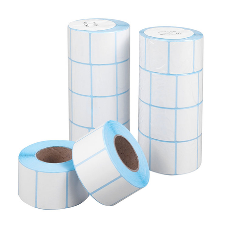 Fast Delivery Factory Wholesale Waterproof Oil Proof Blank Self Adhesive Thermal Sticker Paper Plain Thermal Label Rolls